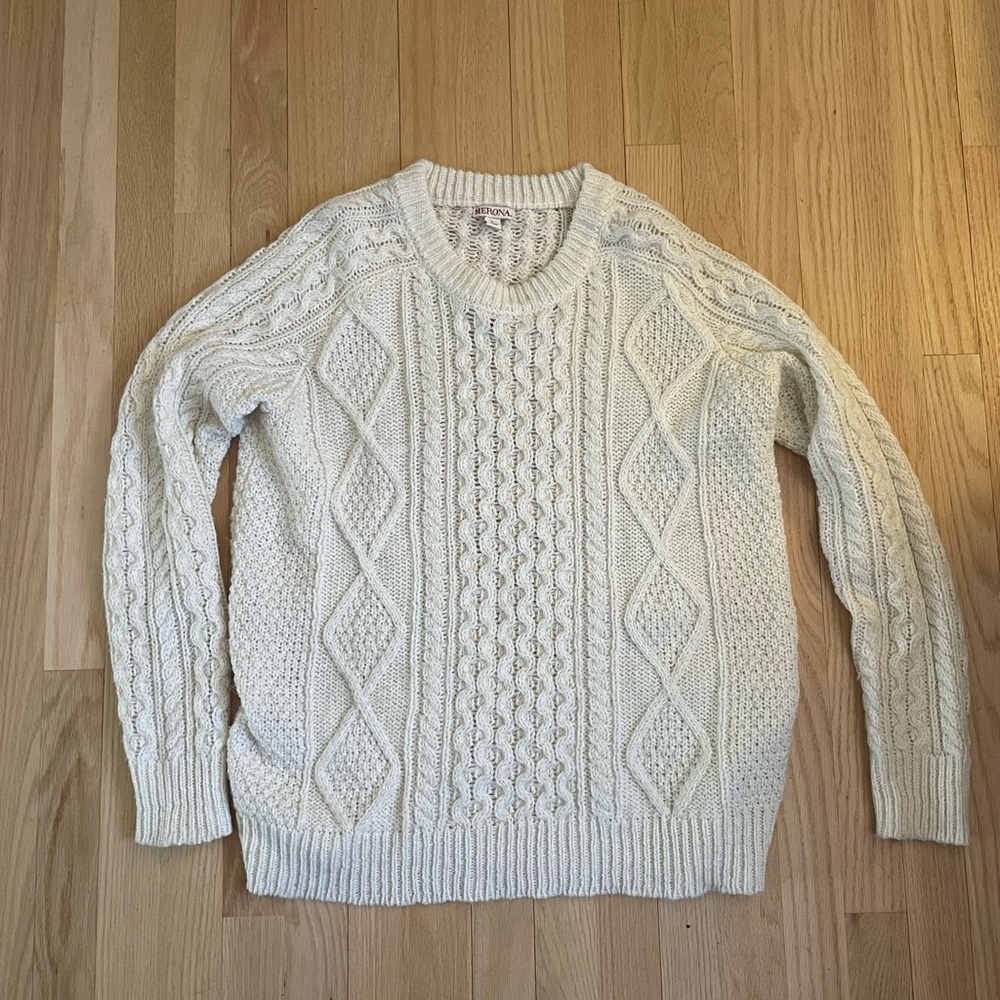 Women’s Cream Knit Sweater
